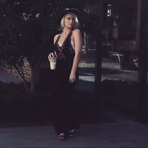 Free people embroidered jump suit